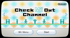 An image of the channels options when clicked on in the Wii Menu