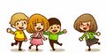 Nikki and some of the Miis who served as Miiverse mascots.