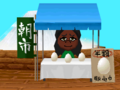 A Mii staffing the morning market.