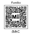 Fumiko's QR Code for Mii Maker.