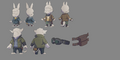 In-game concept art of city folk Amiimals