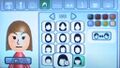Screenshot of the early version of the Mii Channel