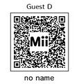 Guest D's QR Code for Mii Maker.