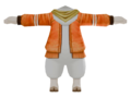 Model of a sheep Amiimal wearing a Wing Jacket